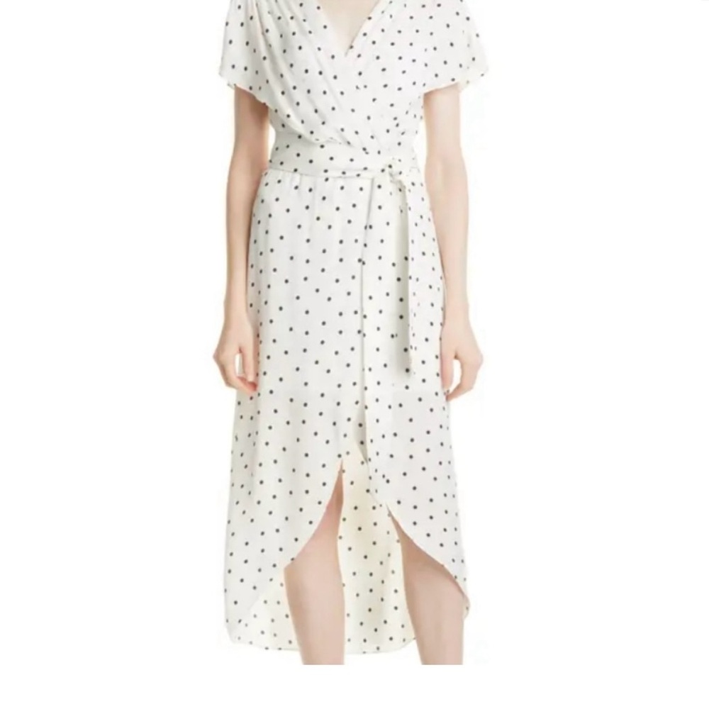 Alice and Olivia Polka Dot Wrap Dress